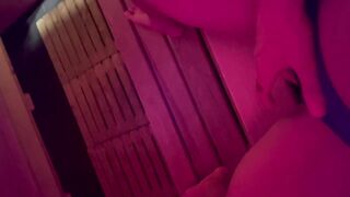 Flashing a Stranger in Public Sauna (more on onlyfans @ girlsonfilm333)