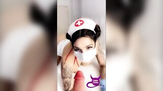 Busty Nurse DRAINS your cock