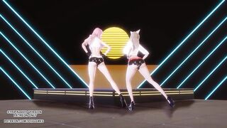 MMD GIRL CRUSH - Oppa, Do you Trust Me Sexy Kpop Dance Ahri Seraphine 4K Leauge Of Legends Hentai