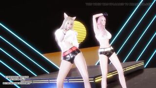 MMD GIRL CRUSH - Oppa, Do you Trust Me Sexy Kpop Dance Ahri Seraphine 4K Leauge Of Legends Hentai