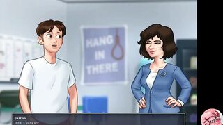 Summertime saga #47 - Looking at the nude photos of the car saleswoman - Gameplay