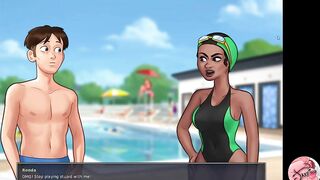 Summertime saga #47 - Looking at the nude photos of the car saleswoman - Gameplay