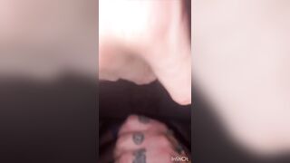 POV Stepsisters fuzzy pussy getting Creampied by Daddy