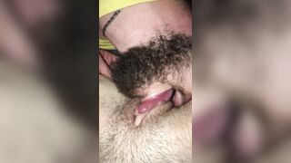 I lick her pussy lovingly