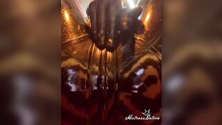 LATEX FACE SITTING CATSUIT & GLOVES | MISTRESS SATIVA