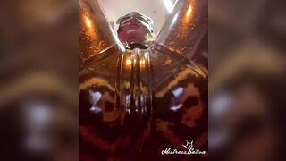 LATEX FACE SITTING CATSUIT & GLOVES | MISTRESS SATIVA