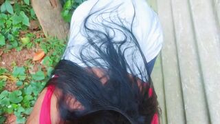 Srilankan Petite Village Girl Outdoor Sex hot Couple part 1