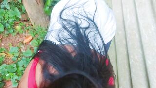 Srilankan Petite Village Girl Outdoor Sex hot Couple part 1