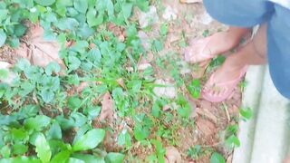 Srilankan Petite Village Girl Outdoor Sex hot Couple part 2