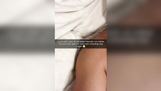 Freund betrügt seine Freundin auf Snapchat mit Ihrer besten Freundin und creampied Sie in den Arsch