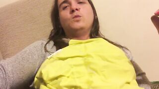 Thick Trans Girl Making Her Huge Clit Squirt All Over Herself