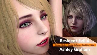 Resident Evil 4 - Ashley Graham × Stockings × Bed - Lite Version