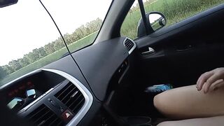 accidentally cum in my mouth during a blowjob in the car!