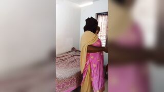 Indian lady bedroom dress change performance videos