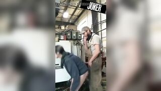 Texas women blowjob & quickie sex at factory