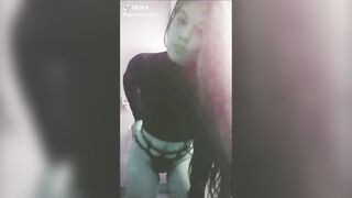 TikTok (38)- Amateur exposing ass in public seethrough thong