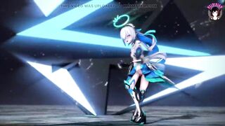 Sexy Teen Android Dancing + Gradual Undressing (3D HENTAI)