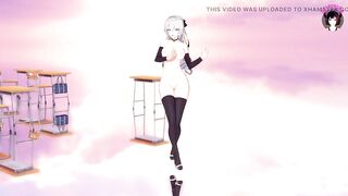 Big Ass Girl - Hot Full Nude Dance In Sexy Stockings (3D HENTAI)