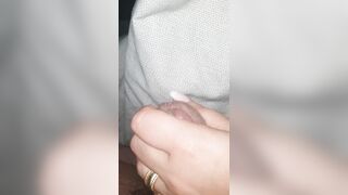 Step mom with sexy nails give step son a handjob treat on his birthday