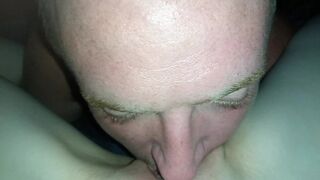 Daddy eating my tight juicy pussy making me squirt multiple times then fucking me with his fat cock