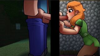 Minecraft Porn.HornyCraft. ALL SEX SCENES with Alex [0.14]