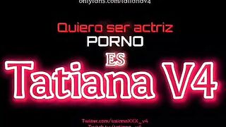 Tatiana V4 showing her talent as the porn actress she wants to be