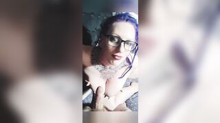 POV Cock sucking bbw milf real British Couple