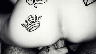 Hot Tattooed Stepmom Gets Anal Fucked By Stepson POV anal Creampie