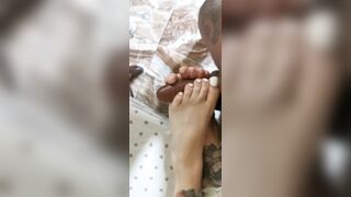 ultimo footjob con este pedi