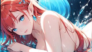 30 Ai Generated Nude Images of Hentai Elf Pregnant Girl in Water