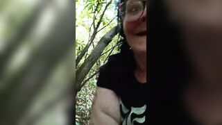 Bending That Ass Over in the Woods for You to Stick It in Hopeing Someones Watching