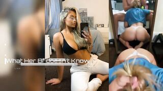 BRITTANY - what her bf doesn't know - blonde escort exposed!