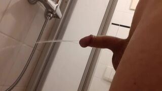 Squeezing out a Nice Piss Stream | Pissing in the Shower