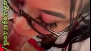 Schoolgirl sucking dick