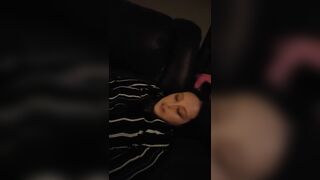 Step-brother watches his sister strip and spanks her