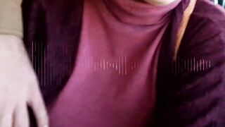 Mature lady is happy her tits are being groped