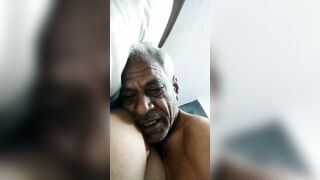 Mom and Grandpa fully enjoy fucking, desi love