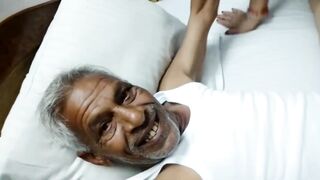 Mom and Grandpa fully enjoy fucking, desi love